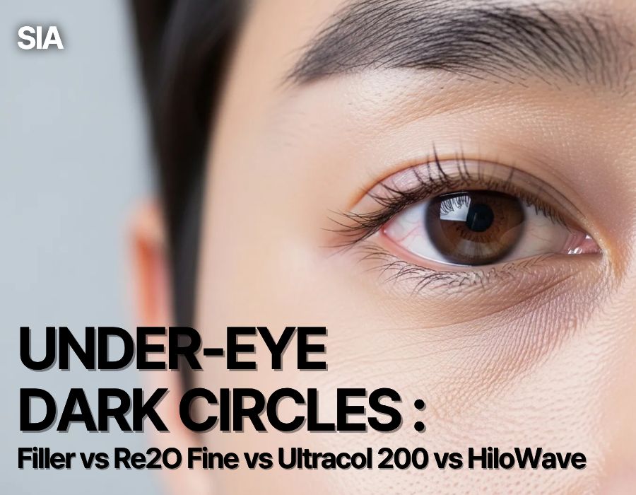 Under-Eye Dark Circles Treatment in Gangnam, Seoul: Filler vs Re2O Fine vs Ultracol 200 vs HiloWave