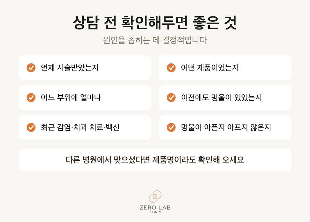 상담 전 확인 체크리스트