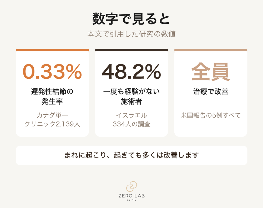 結節が生じたときの対応フロー