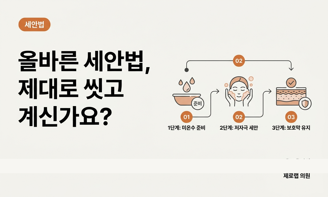 올바른 세안법 커버 이미지