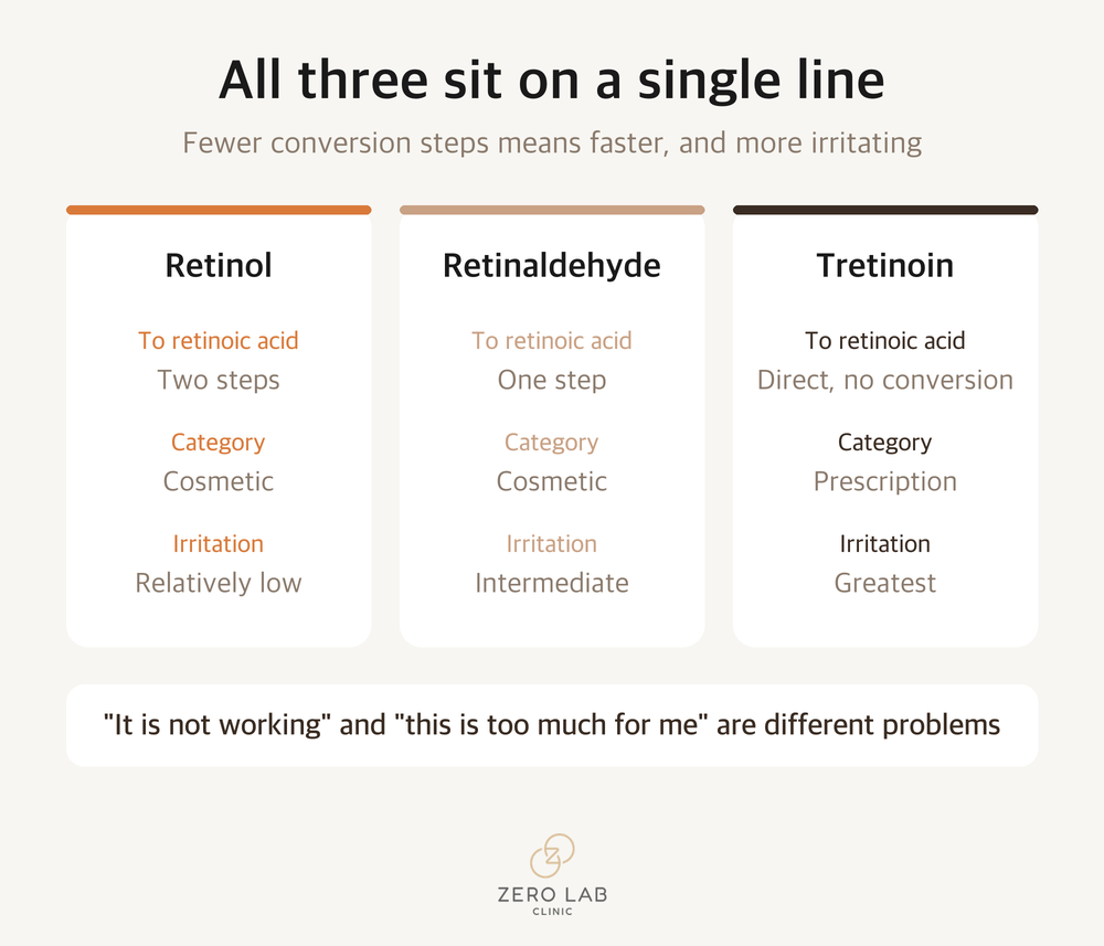 Comparison of the retinoid family