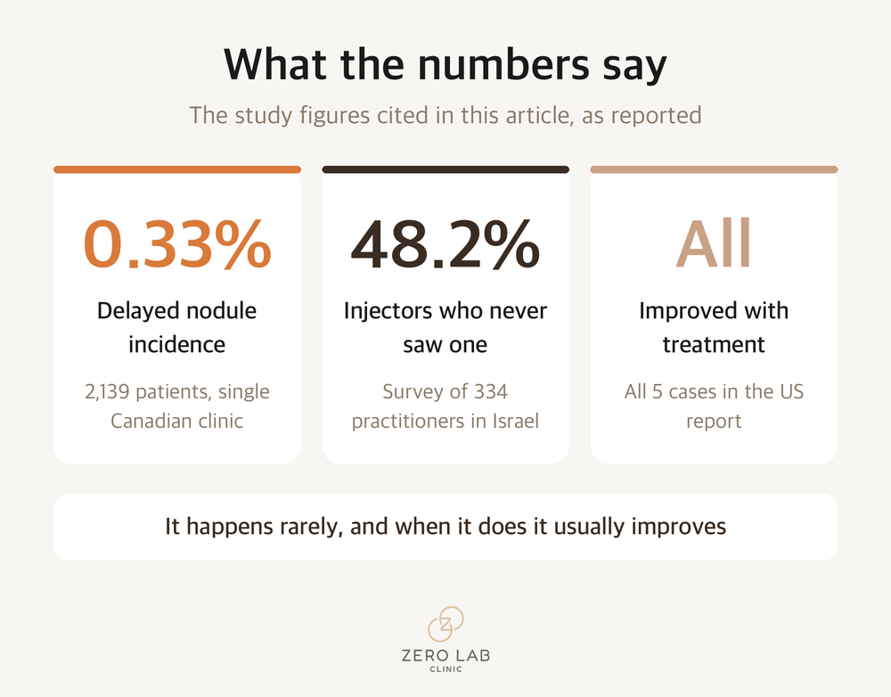 Delayed-onset nodule incidence figures