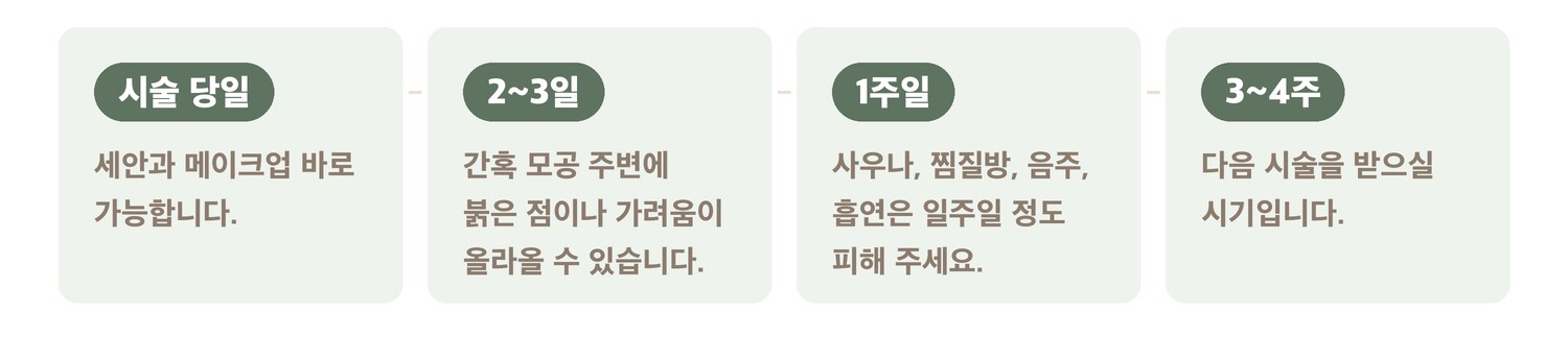 티타늄 시술 후 회복 과정