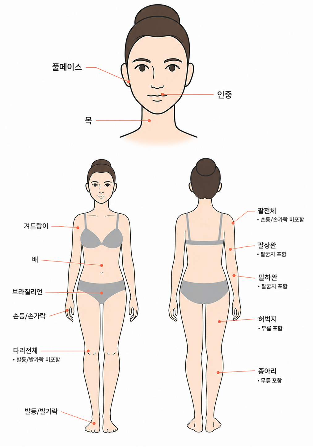 [여성] 엘리트플러스 바디제모 시술 설명