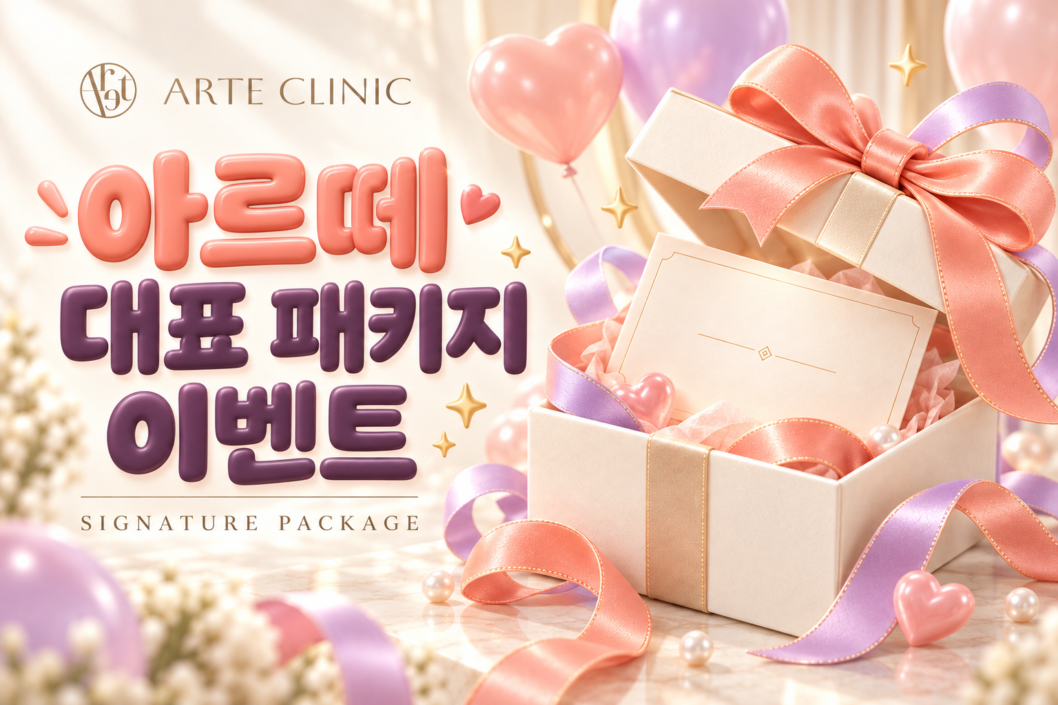 아르떼 대표 패키지 이벤트
